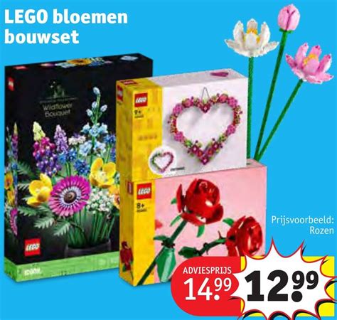 LEGO bloemen bouwset aanbieding bij Kruidvat.